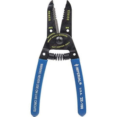 Imperial - 30 to 22 AWG Capacity Wire Stripper/Cutter - 6" OAL, Hardened Steel with Cushion Grip Handle - A1 Tooling