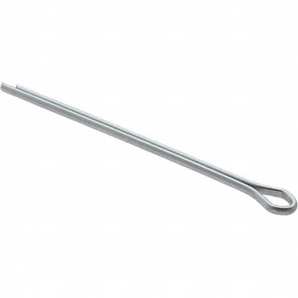 Bee Leitzke - 3/32" Diam x 2" Long Extended Prong Cotter Pin - Grade 2, Zinc-Plated, Steel - A1 Tooling