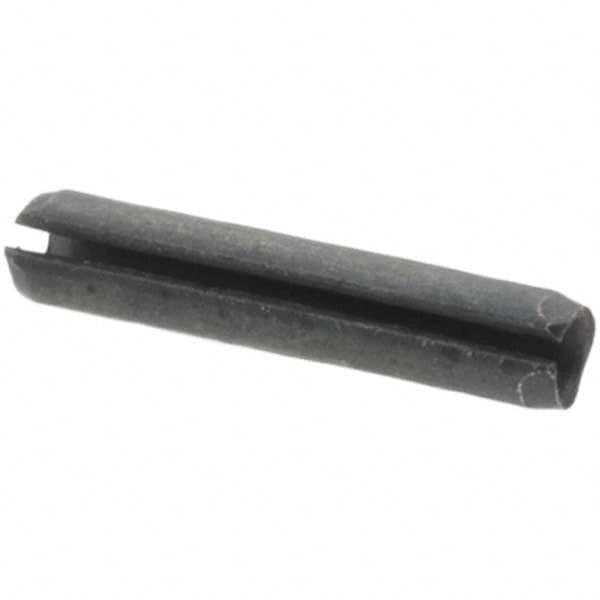 Made in USA - 3/32" Diam x 1/2" Long Slotted Spring Pin - Grade 1070-1090 Alloy Steel, Black Oxide Finish - A1 Tooling