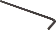 Value Collection - 1/8" Hex, Long Arm, Hex Key - 3-21/32" OAL, Alloy Steel, Inch System of Measurement - A1 Tooling