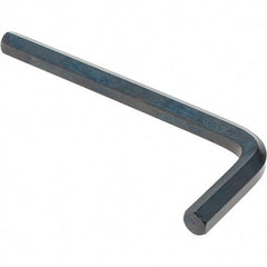 Value Collection - 1/4" Hex, Short Arm, Hex Key - 3-5/32" OAL, Alloy Steel, Inch System of Measurement - A1 Tooling