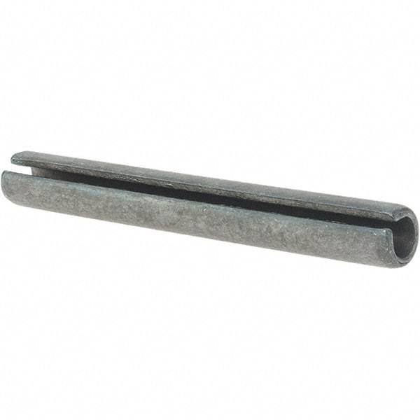 Made in USA - 3/8" Diam x 3" Long Slotted Spring Pin - Grade 1070-1090 Alloy Steel, Black Oxide Finish - A1 Tooling