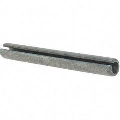 Made in USA - 3/8" Diam x 3" Long Slotted Spring Pin - Grade 1070-1090 Alloy Steel, Black Oxide Finish - A1 Tooling