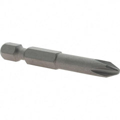 VEGA Industries - #2, Insert Phillips Screwdriver Bit - 1/4" Drive, 2" OAL - A1 Tooling