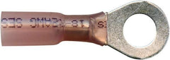 Value Collection - 22-18 AWG Partially Insulated Crimp Connection Circular Ring Terminal - 1/4" Stud, Copper Contact - A1 Tooling