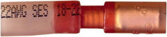 Value Collection - 20 to 18 AWG Crimp Bullet Connector - 0.157" Bullet Diam, Red Heat Shrink & Polyolefin Insulation - A1 Tooling