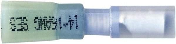 Value Collection - 16 to 14 AWG Crimp Bullet Connector - 0.176" Bullet Diam, Blue Heat Shrink & Polyolefin Insulation - A1 Tooling