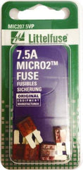 Littelfuse - 7.5 Amp, 32 VDC, Automotive Fuse - 9.1" Long, Brown, Littlefuse 327075 - A1 Tooling