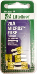 Littelfuse - 20 Amp, 32 VDC, Automotive Fuse - 9.1" Long, Yellow, Littlefuse 327020 - A1 Tooling