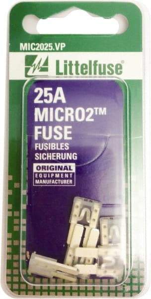 Littelfuse - 25 Amp, 32 VDC, Automotive Fuse - 9.1" Long, Clear, Littlefuse 327025 - A1 Tooling