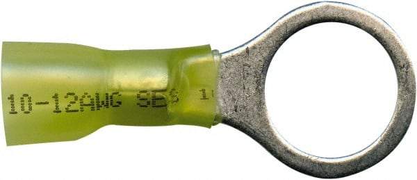 Value Collection - 12-10 AWG Partially Insulated Crimp Connection Circular Ring Terminal - 5/16" Stud, Copper Contact - A1 Tooling