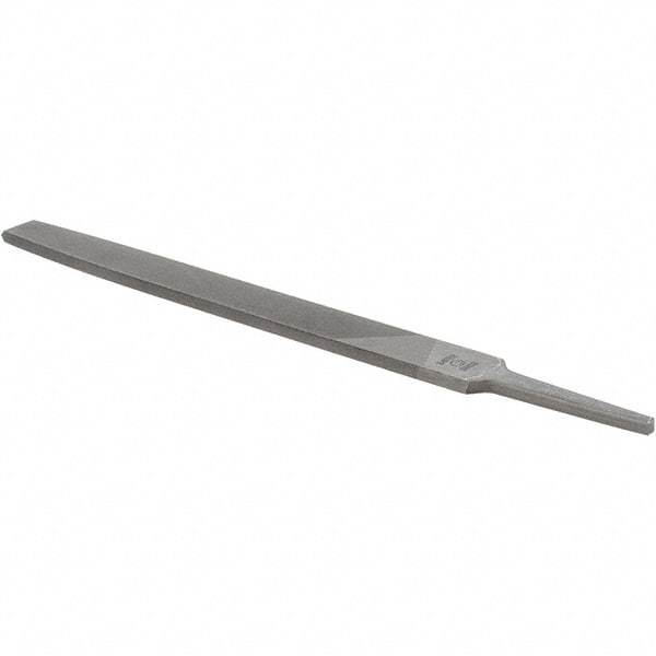 Value Collection - 8" Long, Smooth Cut, Flat American-Pattern File - Double Cut, 7/32" Overall Thickness - A1 Tooling