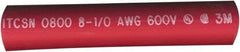 Value Collection - 6" Long, 3:1, Polyolefin Heat Shrink Electrical Tubing - Red - A1 Tooling