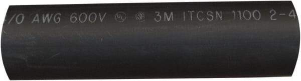 Value Collection - 6" Long, 3:1, Polyolefin Heat Shrink Electrical Tubing - Black - A1 Tooling