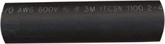 Value Collection - 6" Long, 3:1, Polyolefin Heat Shrink Electrical Tubing - Black - A1 Tooling