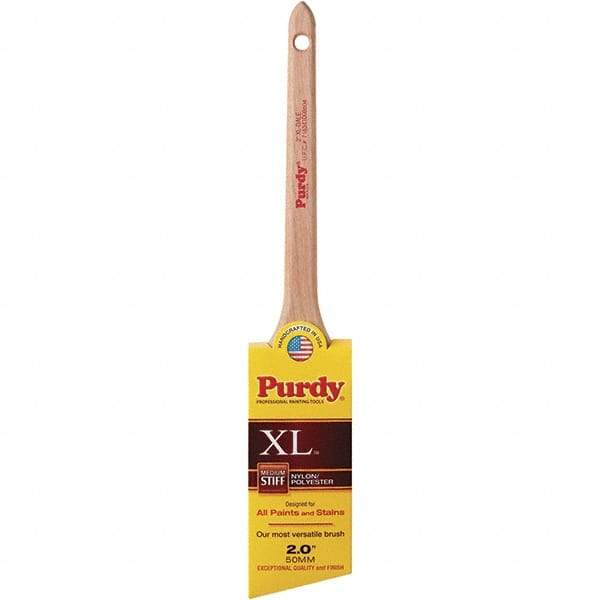 Krylon - 3/8" Angled Nylon/Polyester Angular Brush - 2" Bristle Length, 2-7/16" Wood Rattail Handle - A1 Tooling