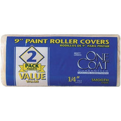 Krylon - 1/4" Nap, 9" Wide Paint Roller Cover - Semi-Smooth Texture, Polyester & Knitted - A1 Tooling