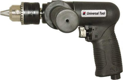 Florida Pneumatic - 1/2" Reversible Keyed Chuck - Pistol Grip Handle, 450 RPM, 4 CFM, 0.75 hp, 90 psi - A1 Tooling