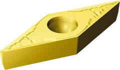 Sandvik Coromant - VBMT332 KM Grade 3005 Carbide Turning Insert - TiCN/Al2O3/TiN Finish, 35° Diamond, 3/8" Inscr Circle, 3/16" Thick, 1/32" Corner Radius - A1 Tooling