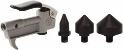 Value Collection - 4 Piece Aluminum Body Air Gun Kit - 1/4 NPT Inlet, 150 Max psi, Aluminum Hose - A1 Tooling