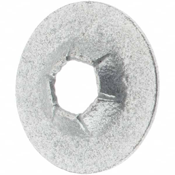 Value Collection - 3/8" OD, Spring Steel Push Nut - Zinc-Plated, 1/8" Shaft Diam - A1 Tooling