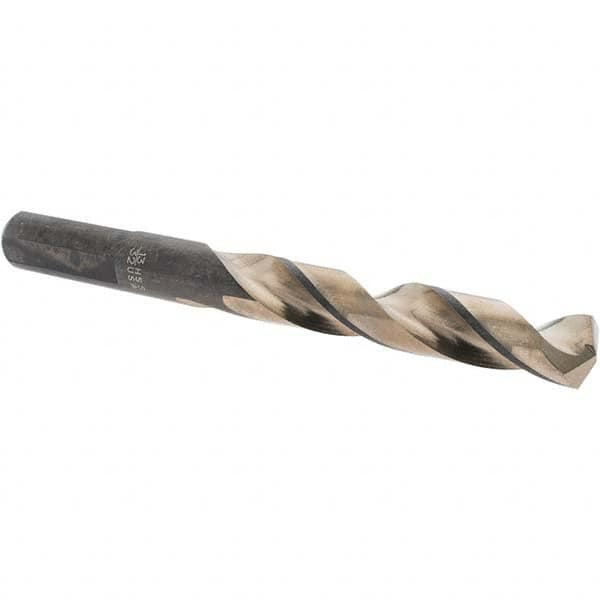 Made in USA - 13/32" High Speed Steel, 135° Point, Round with Flats Shank Maintenance Drill Bit - A1 Tooling