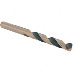 Made in USA - 21/64" High Speed Steel, 135° Point, Round with Flats Shank Maintenance Drill Bit - A1 Tooling