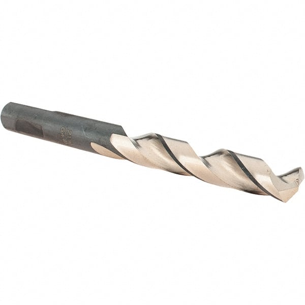 Made in USA - 21/64" High Speed Steel, 135° Point, Round with Flats Shank Maintenance Drill Bit - A1 Tooling