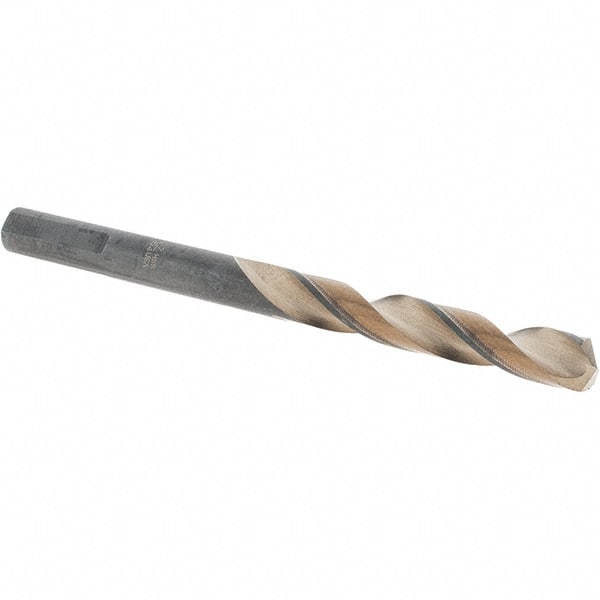 Made in USA - 17/64" High Speed Steel, 135° Point, Round with Flats Shank Maintenance Drill Bit - A1 Tooling