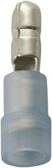 Value Collection - 16 to 14 AWG Double Crimp Bullet Connector - 0.157" Bullet Diam, Blue Nylon Insulation - A1 Tooling