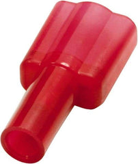 Value Collection - 22 to 16 AWG, Nylon, Fully Insulated, Male Wire Disconnect - 1/4" Wide Tab, Red - A1 Tooling