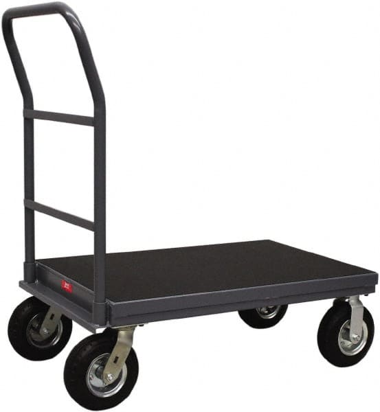 Jamco - 1,200 Lb Capacity Platform Truck - Steel Deck, 36" OAW, 12" Platform Height, Urethane Casters - A1 Tooling