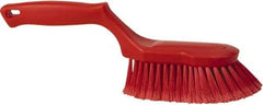 Vikan - 2" Bristle Length, Polyester Wash Brush - 5-13/16" Long x 5" Wide Head, 13-1/2" OAL, Red, Polypropylene Block - A1 Tooling