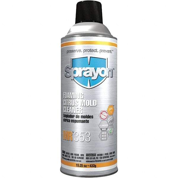 Sprayon - 15.25 Ounce Aerosol Can, White, Mold Cleaner - d-Limonene Composition - A1 Tooling