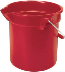 Rubbermaid - 14 Qt, 285.75mm High, High-Density Polyethylene Round Red Single Pail with Pour Spout - Handle Included, 12" Top Diam - A1 Tooling