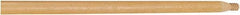 Rubbermaid - 54 x 1-1/16" Wood Handle for Push Brooms - Threaded Connection, Tan - A1 Tooling