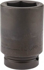 Proto - 1" Drive 50mm Deep Impact Socket - 6 Points, 4-1/4" OAL - A1 Tooling