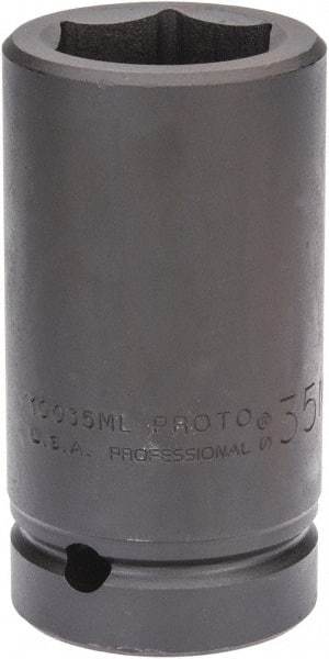 Proto - 1" Drive 35mm Deep Impact Socket - 6 Points, 4" OAL - A1 Tooling