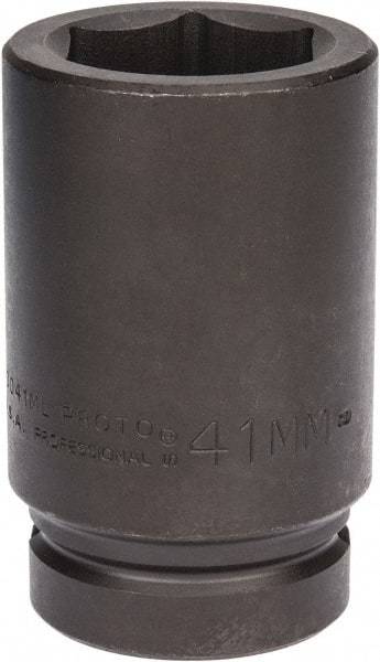 Proto - 1" Drive 41mm Deep Impact Socket - 6 Points, 4" OAL - A1 Tooling