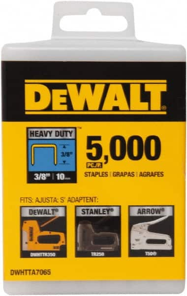 DeWALT - 3/8" Wide Steel Heavy Duty Staples - 13/32" Leg Length - A1 Tooling