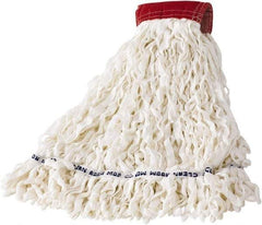 Rubbermaid - Red Head Band, Large Blended Fiber Loop End Mop Head - Use for Scrubbing/General Maintenance - A1 Tooling