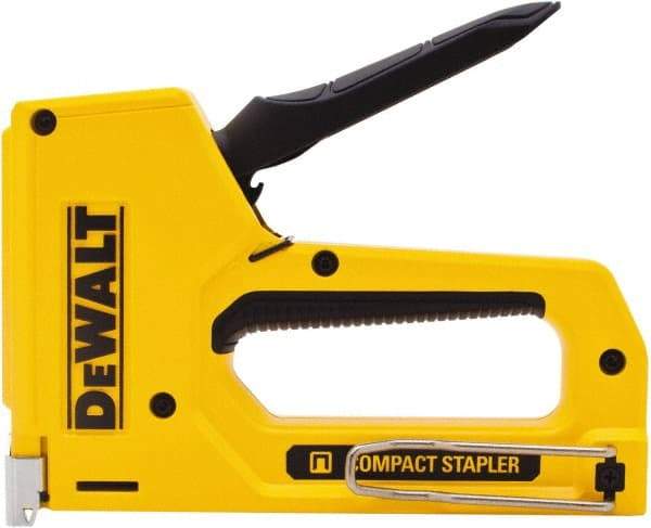 DeWALT - Manual Staple Gun - 1/4, 5/16, 3/8, 1/2" Staples, Yellow & Black, Aluminum - A1 Tooling