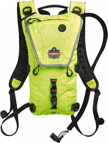 Ergodyne - Premium Low Profile Lime Hydration Backpack - 17 Inch Long x 10-1/2 Inch Wide x 2-1/2 Inch Deep, 70 Ounce Reservoir Capacity - A1 Tooling