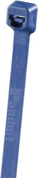 Panduit - 3.9" Long Blue Polypropylene Standard Cable Tie - 15 Lb Tensile Strength, 1.1mm Thick, 22mm Max Bundle Diam - A1 Tooling