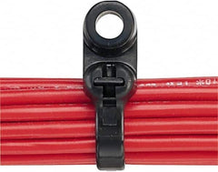 Panduit - 15.6" Long Black Nylon Barbed Cable Tie - 50 Lb Tensile Strength, 1.3mm Thick, 102mm Max Bundle Diam - A1 Tooling