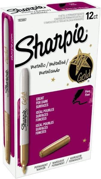 Sharpie - Metallic Gold Permanent Marker - Fine Tip, AP Nontoxic Ink - A1 Tooling