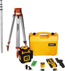 Johnson Level & Tool - 2,000' (Exterior) Measuring Range, 1/16" at 100' Accuracy, Self-Leveling Rotary Laser - 700 RPM, 1 Beam, NiMH Battery Included - A1 Tooling