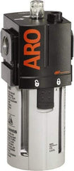 ARO/Ingersoll-Rand - 3/4" NPT, 150 Max psi Standard Modular Lubricator - Polycarbonate Bowl, Aluminum Body, 222 CFM, 125°F Max Temp, 2.76" Long x 2.87" Wide x 7.087" High - A1 Tooling