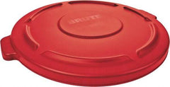 Rubbermaid - Round Lid for Use with 20 Gal Round Trash Cans - Red, Polyethylene, For Brute Trash Cans - A1 Tooling