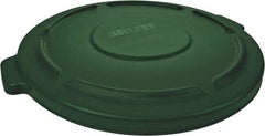 Rubbermaid - Round Lid for Use with 20 Gal Round Trash Cans - Green, Polyethylene, For Brute Trash Cans - A1 Tooling